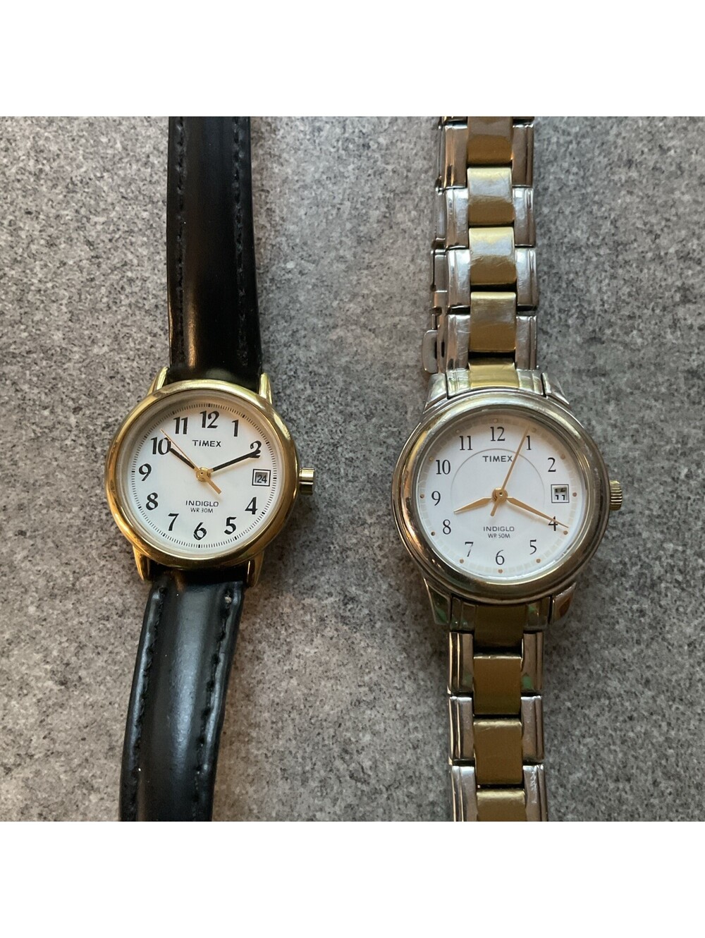Pair Of Vintage Womens Watches Timex Both Run Great A6